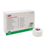 3M Medical 1534-1 Tape Transpore White 1 Inch X 10 Yard - Box of 12 - Dependable Expendables