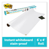 3M Post-it Dry Erase Surface with Adhesive Backing, 72" x 48" inch White - Dependable Expendables