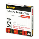 3M Scotch ATG half inch Adhesive Transfer Tape 924 (or SNOT TAPE in 'da biz) is an acrylic, reverse wound, pressure sensitive adhesive on a densified kraft paper liner.