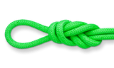 3/4" Three Quarter Inch Double Braid Solid Nylon Rope Neon Green - Dependable Expendables