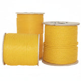 Yellow 3-Strand Twisted Polypropylene Rope - Dependable Expendables
