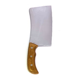 Foam Rubber Lightwood Handle Medium Butcher's Cleaver Prop - Dependable Expendables