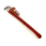 Extra Large Red Rust Foam Rubber Stunt 24 Inch Pipe Wrench Safe prop for cosplay or Halloween costume accessory.