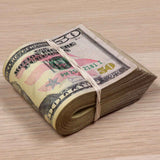 Money Prop - New Series $50 ✔️RealAged™ Full Print $5,000 Band - Dependable Expendables