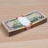 Money Prop - New Series $20, $50, $100 ✔️RealAged™ Full Print $17,000 Stacks & Band Pack