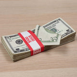 Money Prop - 2000 Series $5 ✔️RealAged™ $500 Full Print Stack