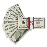 Money Prop - 2000 Series $50 Full Print $5,000 Stack