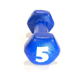 5 pound Foam Rubber dumbbell safe prop for cosplay and Halloween costume accessory.