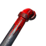 Bloody Foam Rubber Metal Pipe with Fittings Action Safe Prop for television film and live theater action and stunt scenes. 