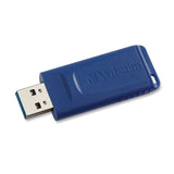 Verbatim Classic USB 2.0 Flash Drive, 16 GB, Blue, 5 Pack