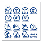 Samsill Earth's Choice Biobased D-Ring View Binder, 3 Rings, 1" Capacity, 11 x 8.5, White