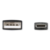 Innovera USB A to USB C 2.0 Cable, 3 ft, Black