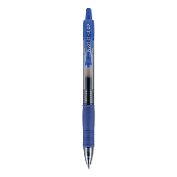 Pilot G2 Premium Gel Pen Convenience Pack, Retractable, Fine 0.7 mm, Blue Ink, Blue Barrel, 36/Pack