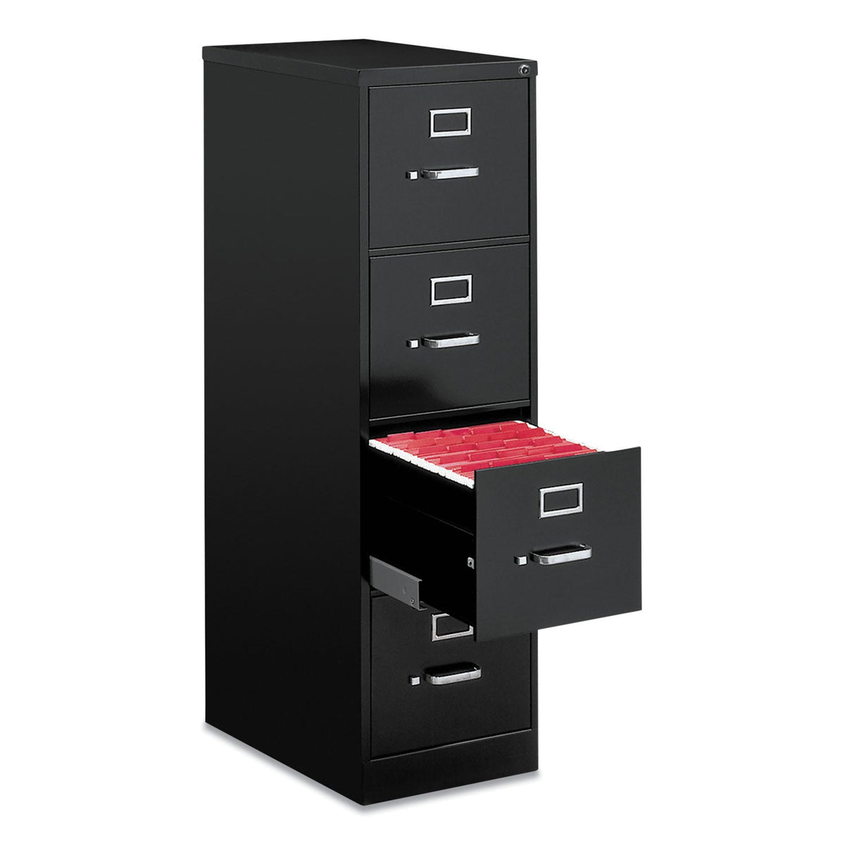 Alera Economy Vertical File, 4 Letter-Size File Drawers, Black, 15
