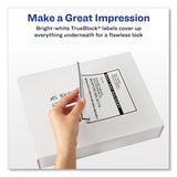 Avery Shipping Labels w/ TrueBlock Technology, Inkjet/Laser Printers, 5.5 x 8.5, White, 2/Sheet, 500 Sheets/Box - Dependable Expendables