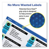 Avery Shipping Labels w/ TrueBlock Technology, Inkjet Printers, 3.33 x 4, White, 6/Sheet, 100 Sheets/Box