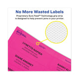 Avery High-Visibility Permanent Laser ID Labels, 2 x 4, Neon Magenta, 1000/Box - Dependable Expendables