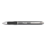 Sharpie S-Gel Premium Metal Barrel Gel Pen, Retractable, Medium 0.7 mm, Black Ink, Gun Metal Gray Barrel, Dozen