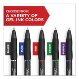 Sharpie S-Gel High-Performance Gel Pen, Retractable, Bold 1 mm, Black Ink, Black Barrel, 36/Pack