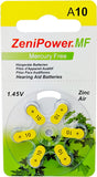 ZeniPower Hearing Aid Batteries - 6 Pack