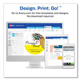 Avery Removable Print-to-the-Edge White Labels w/ Sure Feed, 3.5 x 4.75, 32/Pack