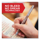 Sharpie S-Gel Premium Metal Barrel Gel Pen, Retractable, Medium 0.7 mm, Black Ink, Gun Metal Gray Barrel, Dozen