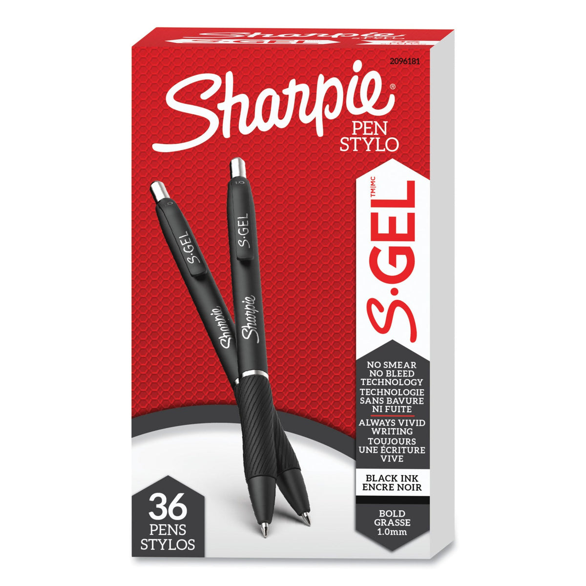 Sharpie S-Gel High-Performance Gel Pen, Retractable, Bold 1 mm, Black ...