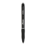 Sharpie S-Gel High-Performance Gel Pen, Retractable, Medium 0.7mm, Black Ink, Black Barrel, 36/Pack