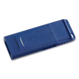 Verbatim Classic USB 2.0 Flash Drive, 16 GB, Blue, 5 Pack