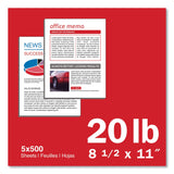 Navigator Premium Multipurpose Copy Paper, 97 Bright, 20 lb Bond Weight, 8.5 x 11, White, 500 Sheets/Ream, 5 Reams/Carton