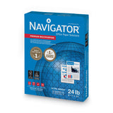 Navigator Premium Multipurpose Copy Paper, 97 Bright, 24 lb Bond Weight, 8.5 x 11, White, 500 Sheets/Ream, 10 Reams/Carton - Dependable Expendables