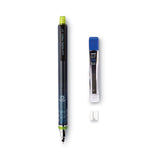 uniball KuruToga Mechanical Pencil, 0.7 mm, HB (#2), Black Lead, Black/Green Barrel