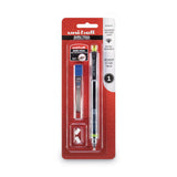 uniball KuruToga Mechanical Pencil, 0.7 mm, HB (#2), Black Lead, Black/Green Barrel