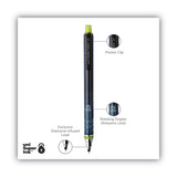 uniball KuruToga Mechanical Pencil, 0.7 mm, HB (#2), Black Lead, Black/Green Barrel