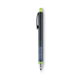 uniball KuruToga Mechanical Pencil, 0.7 mm, HB (#2), Black Lead, Black/Green Barrel