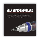 uniball KuruToga Mechanical Pencil, 0.7 mm, HB (#2), Black Lead, Black/Green Barrel