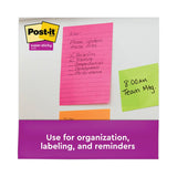 Post-it Pads in Energy Boost Collection Colors, Note Ruled, 4" x 6", 45 Sheets/Pad, 24 Pads/Pack - Dependable Expendables