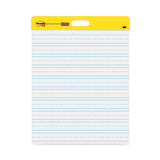 3M Post-it Self-Stick Wall Pad, Manuscript Format (Primary 3" Rule), 20 x 23, White, 20 Sheets, 2/Pack - Dependable Expendables