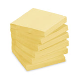 3M Post-it Original Recycled Note Pad Cabinet Pack, 3" x 3", Canary Yellow, 75 Sheets/Pad, 24 Pads/Pack - Dependable Expendables