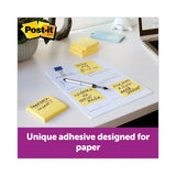 3M Post-it Original Recycled Note Pad Cabinet Pack, 3" x 3", Canary Yellow, 75 Sheets/Pad, 24 Pads/Pack - Dependable Expendables
