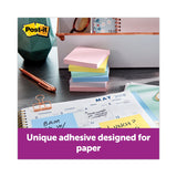 3M Post-it Original Recycled Note Pads, 3" x 3", Sweet Sprinkles Collection Colors, 100 Sheets/Pad, 12 Pads/Pack - Dependable Expendables