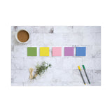 3M Post-it Original Pads in Floral Fantasy Collection Colors, Cabinet Pack, 3" x 3", 100 Sheets/Pad, 18 Pads/Pack - Dependable Expendables