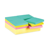 3M Post-it Self-Stick Notes Office Pack, 3" x 3", Supernova Neons Collection Colors, 90 Sheets/Pad, 24 Pads/Pack