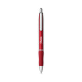 Sharpie S-Gel Premium Metal Barrel Gel Pen, Retractable, Medium 0.7 mm, Black Ink, Red Barrel, 4/Pack