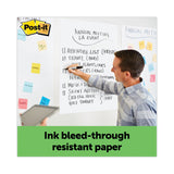 3M Post-it Vertical-Orientation Self-Stick Easel Pads, Green Headband, Unruled, 25 x 30, White, 30 Sheets, 2/Carton