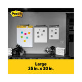 3M Post-it Vertical-Orientation Self-Stick Easel Pad Value Pack, Unruled, 25 x 30, White, 30 Sheets, 6/Carton - Dependable Expendables