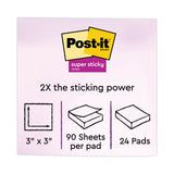 3M Post-it Pads in Energy Boost Collection Colors, 3" x 3", 90 Sheets/Pad, 24 Pads/Pack