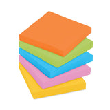 3M Post-it Pads in Energy Boost Collection Colors, 3" x 3", 90 Sheets/Pad, 24 Pads/Pack