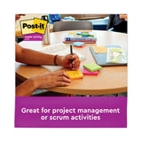 3M Post-it Pads in Energy Boost Collection Colors, Cabinet Pack, 3" x 3", 70 Sheets/Pad, 24 Pads/Pack - Dependable Expendables