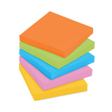 3M Post-it Pads in Energy Boost Collection Colors, Cabinet Pack, 3" x 3", 70 Sheets/Pad, 24 Pads/Pack - Dependable Expendables